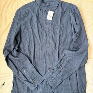 J. Crew Dark Blue Casual Button Down Shirt